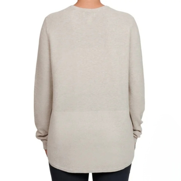 NWT Kersh Beige Long Sleeve Sweater Women's Small Knit Tunic Length - Picture 3 of 13